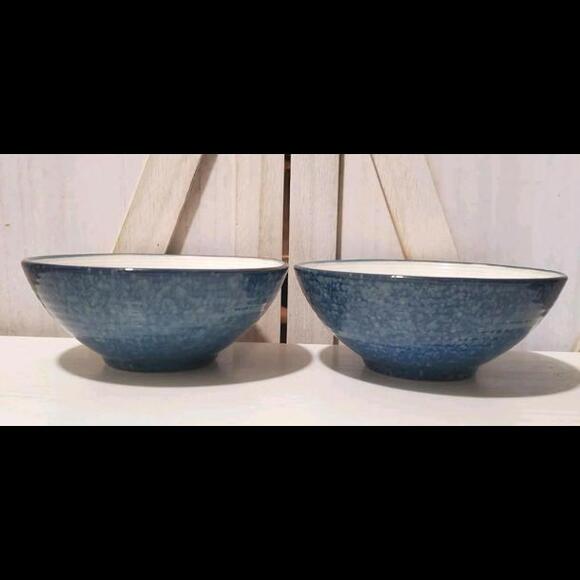 Sango Jewel Blue Cereal/Soup Bowl #4893 Set of 2 - Picture 3 of 5